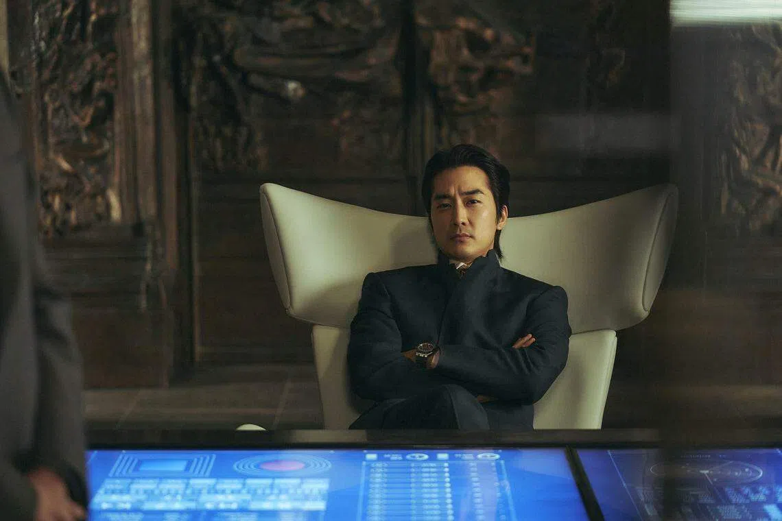 宋承宪饰演野心满满，冷酷无情的集团继承人。（Netflix提供）