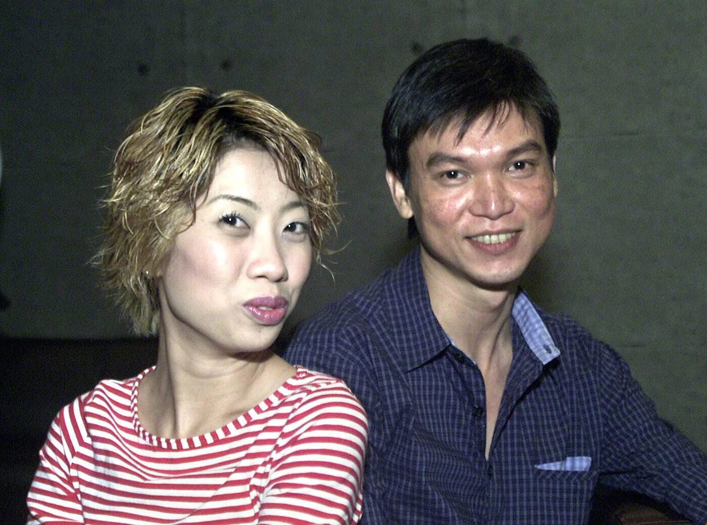 莫小玲（左）多次和谢韶光同剧演出，包括在《喜临门》扮演夫妻。（档案照）