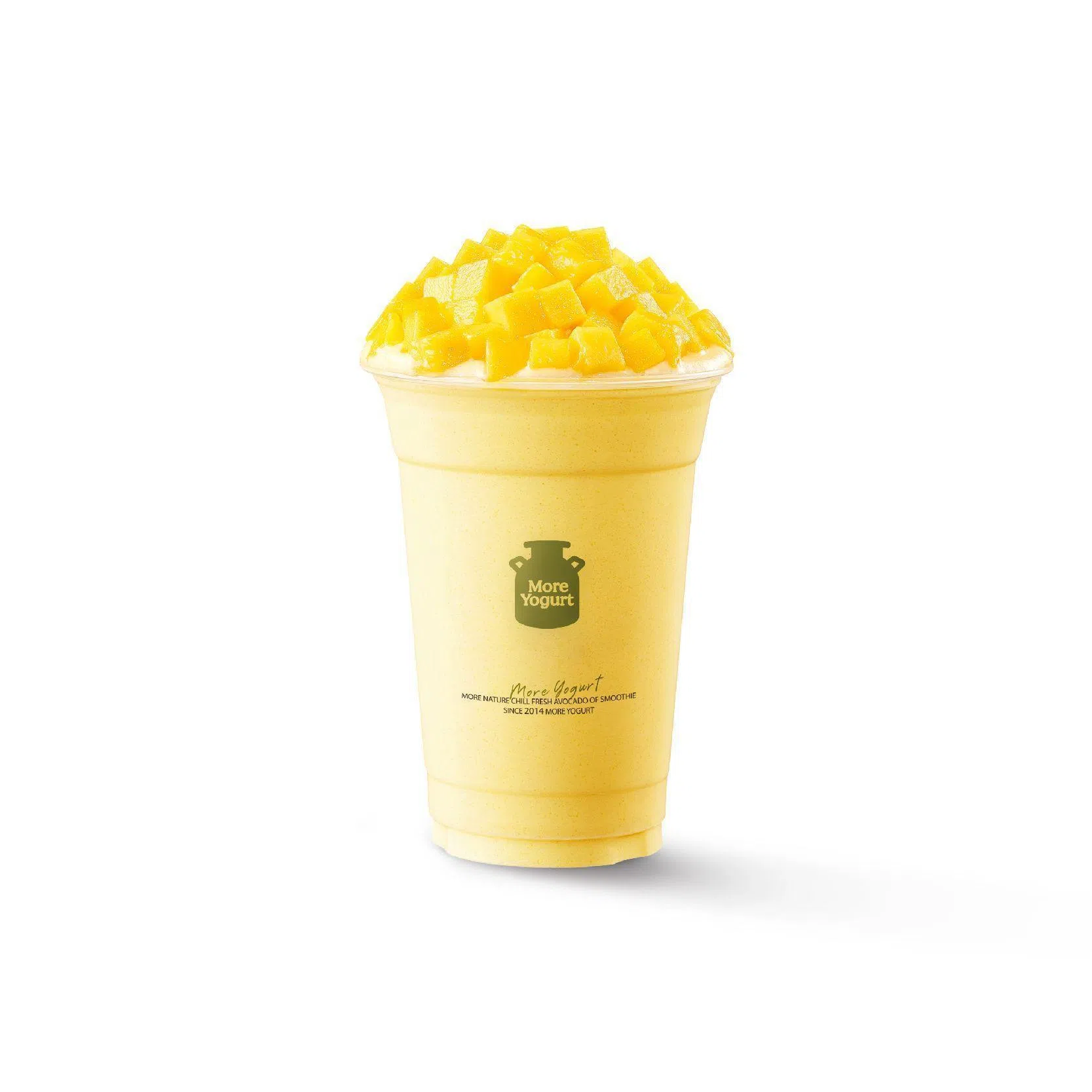 芒果酸奶奶昔酸甜清爽，果香浓郁。（品牌提供）