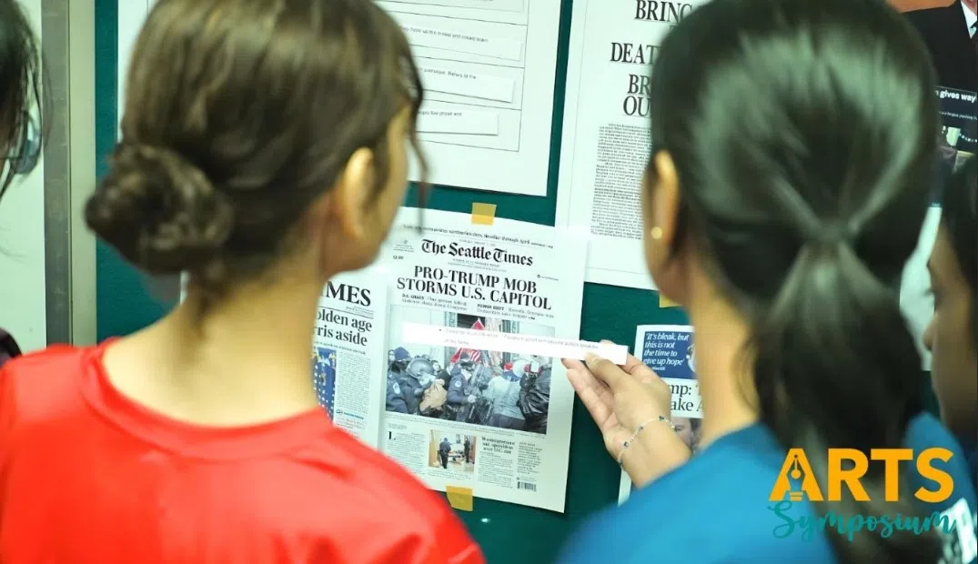 在“社会从众行为”项目中，学生通过比较新闻标题与实际内容，学习辨别信息是否存在误导或立场偏见，从而培养批判性思维的能力。（安德逊实龙岗初级学院提供）