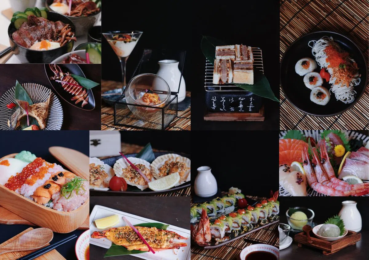 餐馆以鲜美味甜的各式日本料理如刺身、寿司卷、特制牛排三文治、烧烤等为主打。（受访者提供）