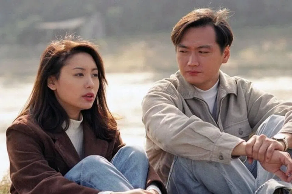 郭可盈（左起）和陶大宇主演的《刑事侦缉档案》延伸成圈粉无数的系列电视剧。（互联网）