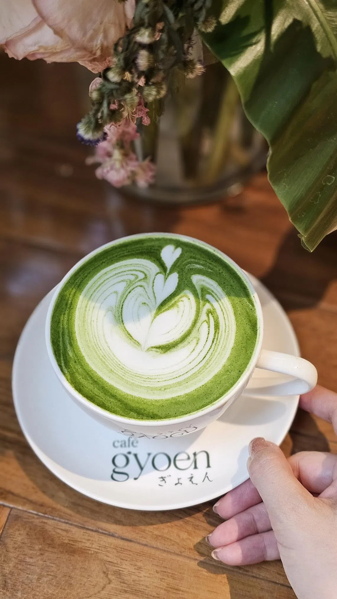 Cafe Gyoen主打抹茶饮料和日式菜品。（黄亿敏摄）