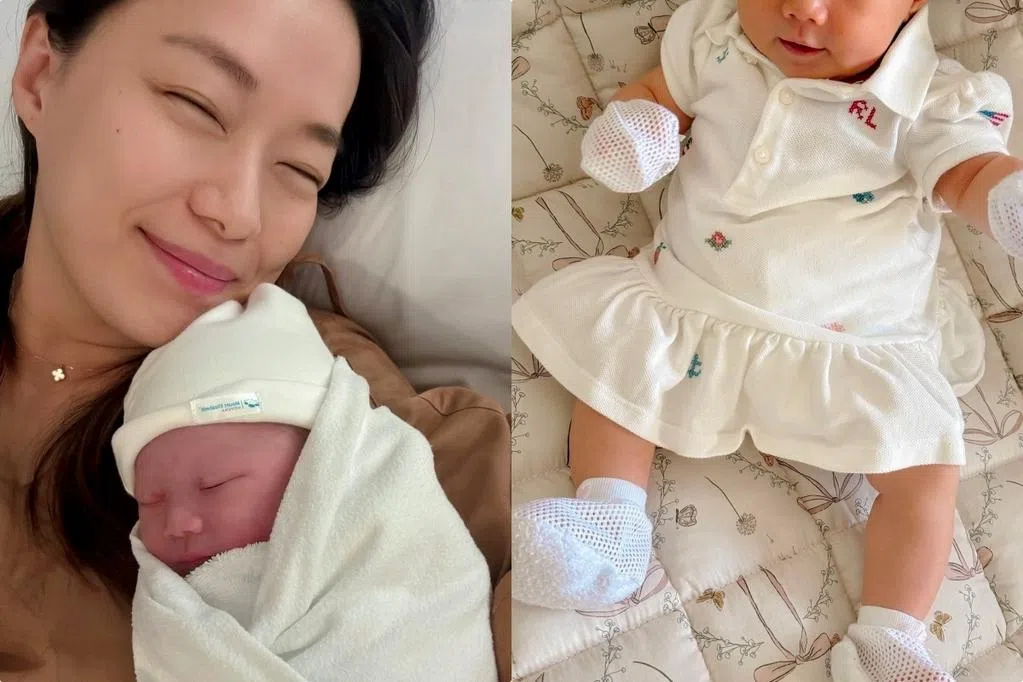 女儿满月了！林慧玲晒温馨亲子照：爱是会增长的