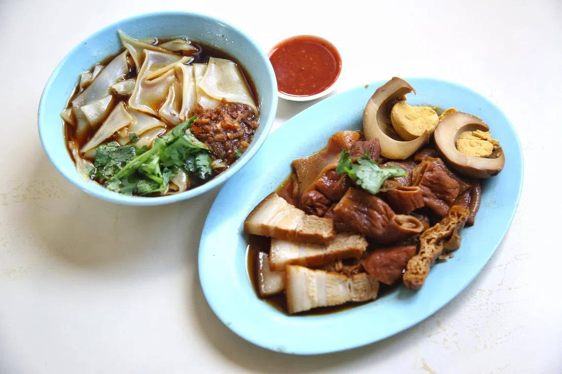 百兰阁粿汁，卤料干净无异味，粿片又薄又滑。（特约陈福洲摄）