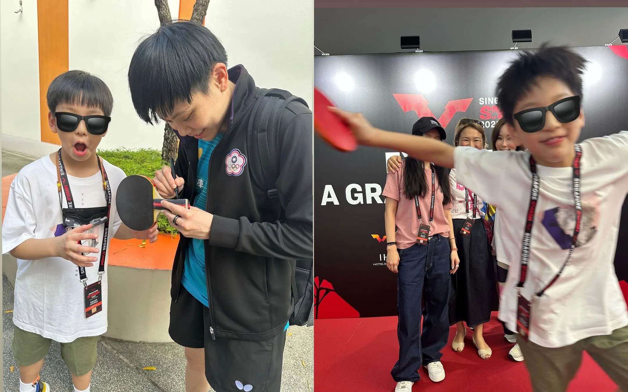 Dalton第一次现场观赛，非常兴奋。（取自徐若瑄IG）