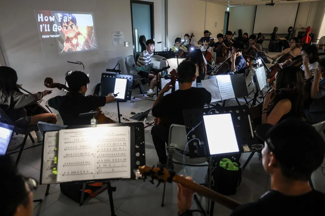 在音乐会上，动画与现场演奏将同步推动剧情的发展，营造沉浸式观演体验。（关俊威摄）