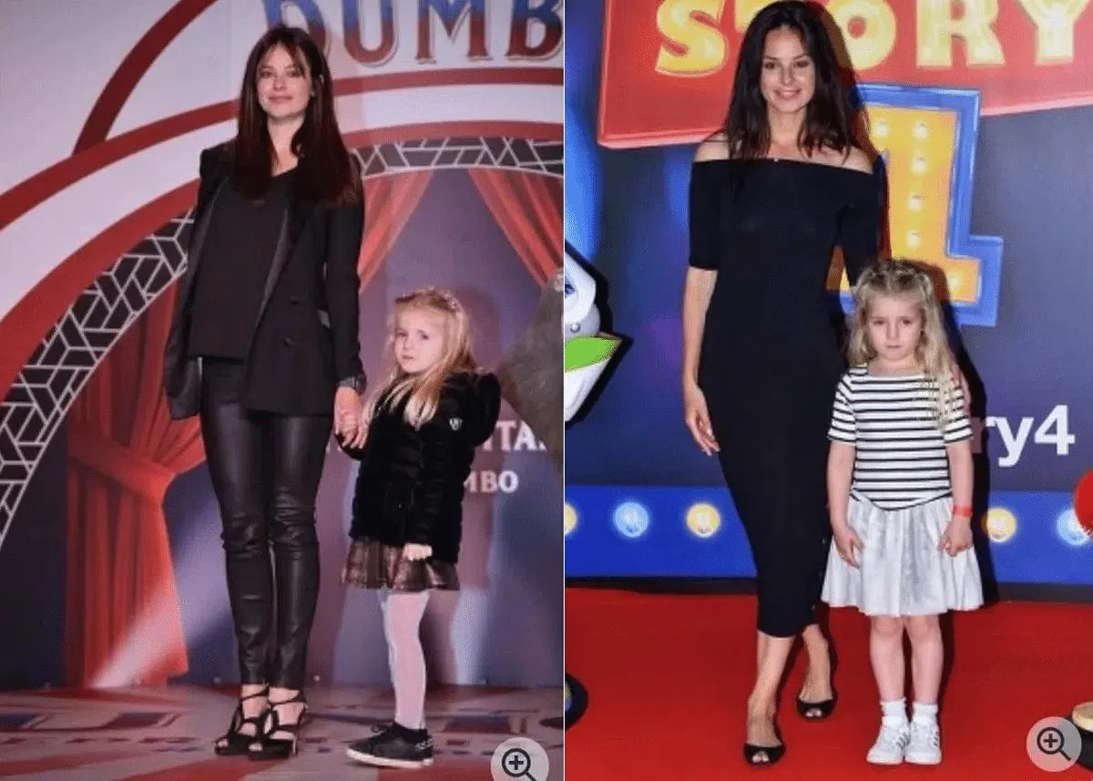 被指是Katy Louise Saunders女儿的金发女孩据知是她的干女儿。（互联网）