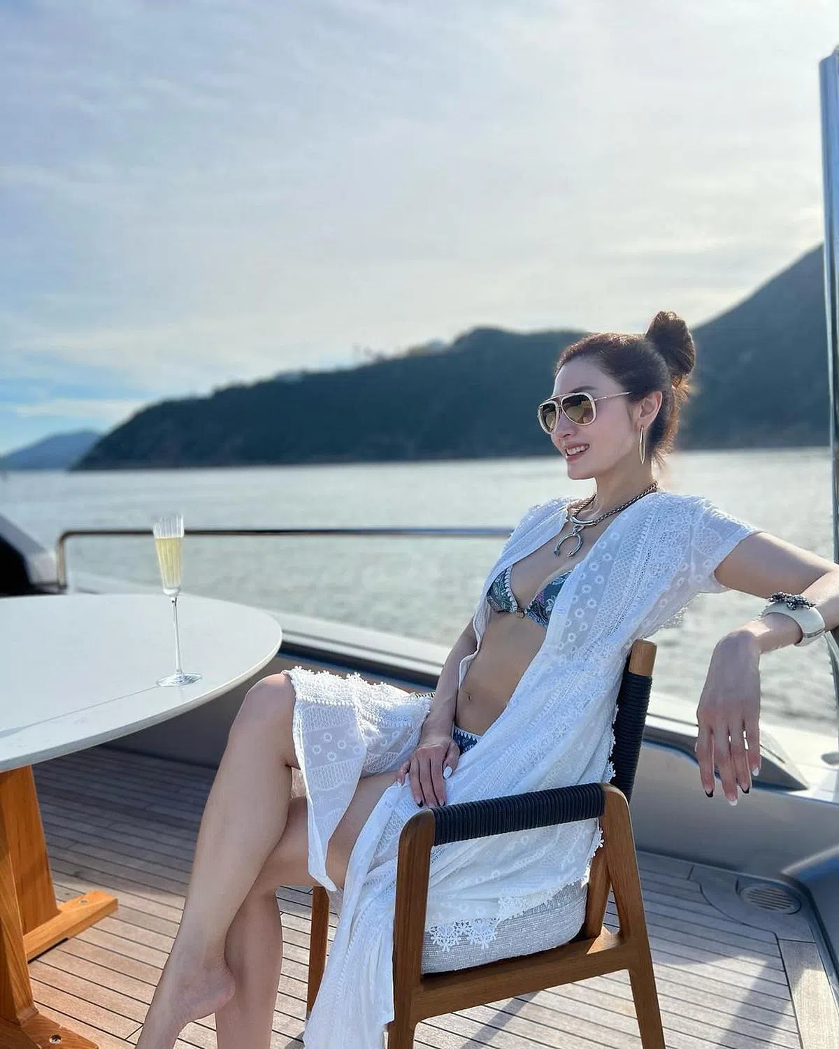 李嘉欣在社媒上晒出旅游照。（图/IG）