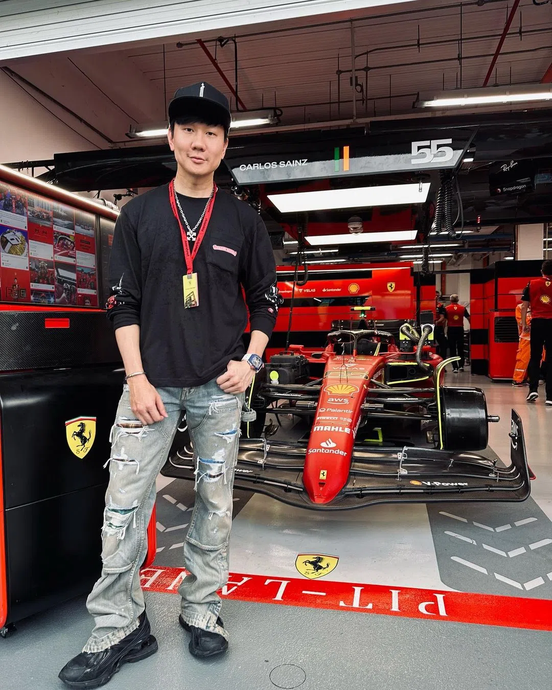 林俊杰是一级方程式赛车狂热分子。（取自林俊杰IG）