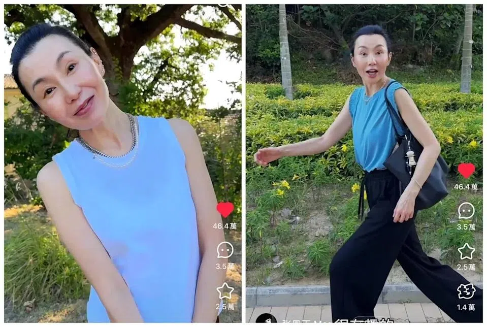 张曼玉最近开通小红书，日子过得很惬意。（互联网）