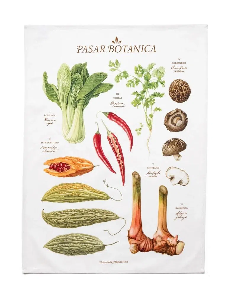 “Pasar Botanica”家居系列是对看似不起眼的日常食材的致敬。（取自Supermama网站）