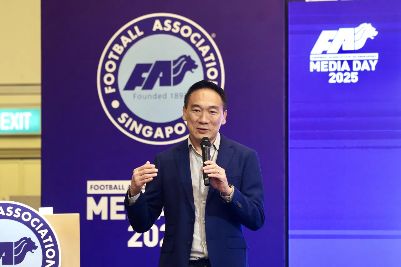 连水木负责新超联赛的改革，他希望能为雄狮提供合格的足球人才。（陈斌勤摄）