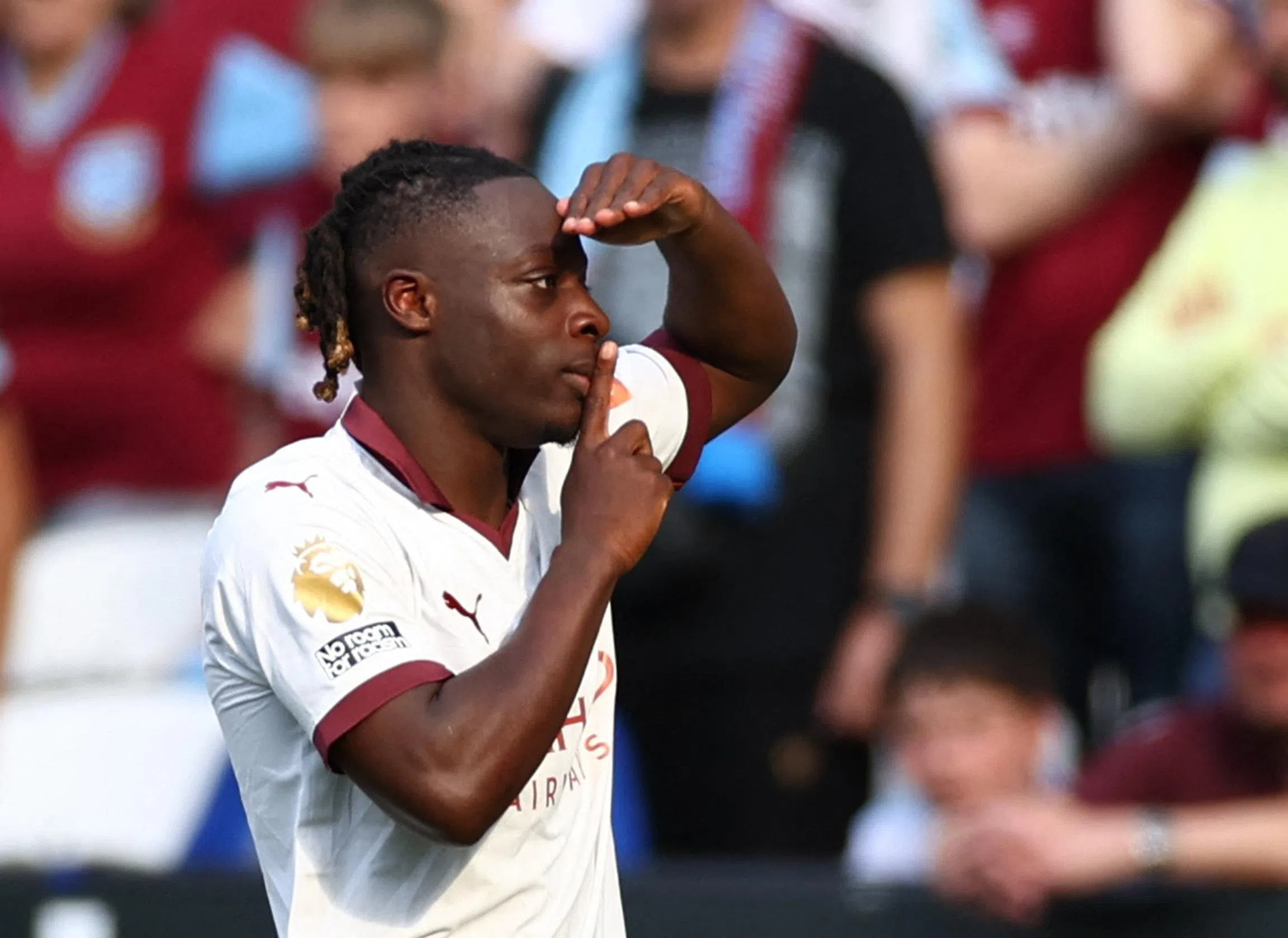 新援多库为曼市扳平比分。（路透社）