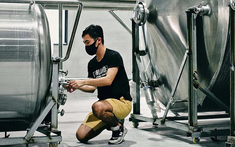 你将有机会近距离感受啤酒的制作工艺。（图／Jeremy Lau提供）