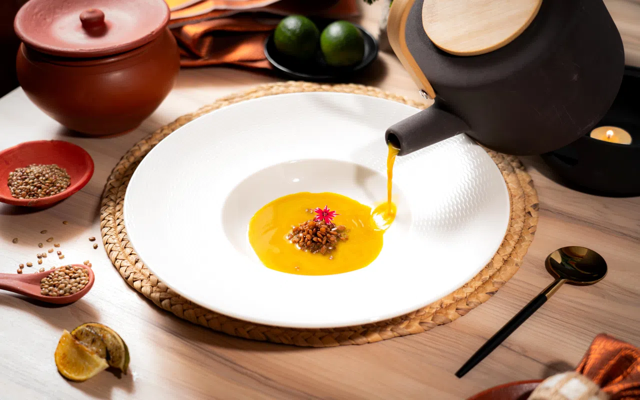 Kulthachey Kalan以富含蛋白质、纤维和矿物质的马豆为主料，口味清爽。（餐馆提供）