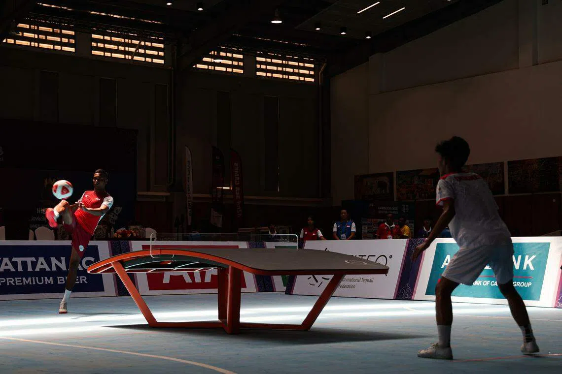 本届以表演项目亮相的台科搏，将在2025年以正式赛项出现在东运会赛场。（李冠卫摄）