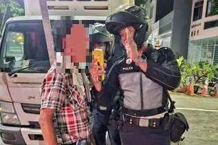 无照驾驶一旦罪成，违规者可面对1万元罚款、监禁三年，或两者兼施。（新加坡警察部队提供）