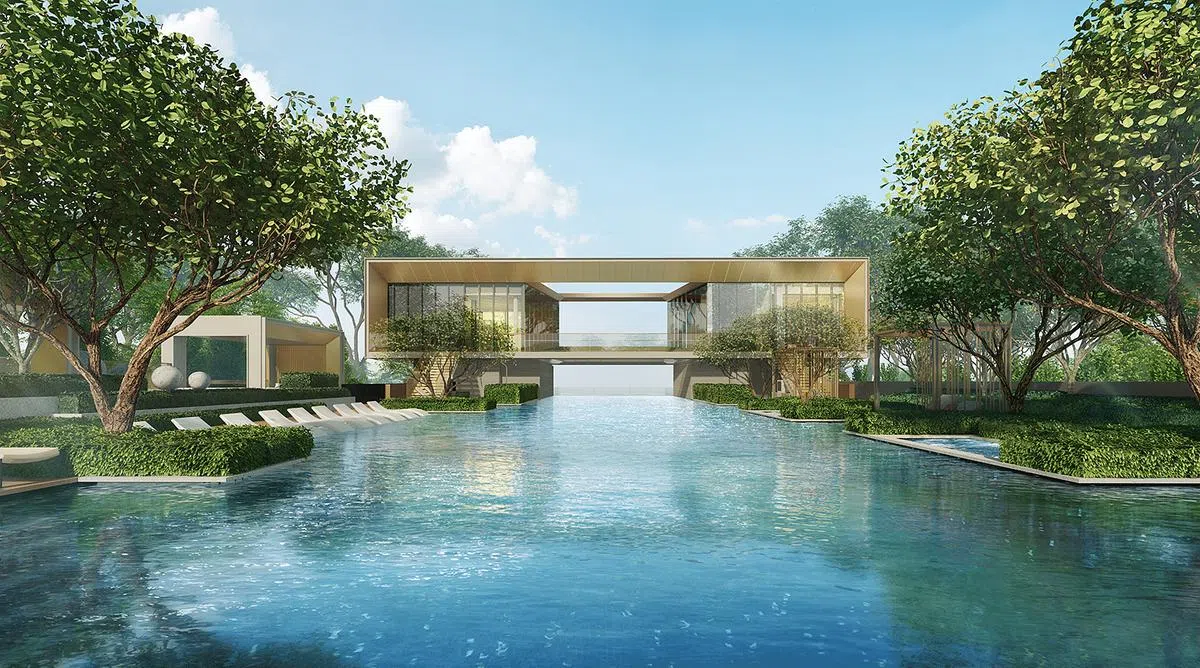 50公尺长的无边界泳池。（图/PERFECT TEN提供）