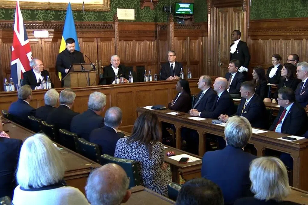 泽连斯基英国议会讲话 表明乌克兰愿意分享实战经验