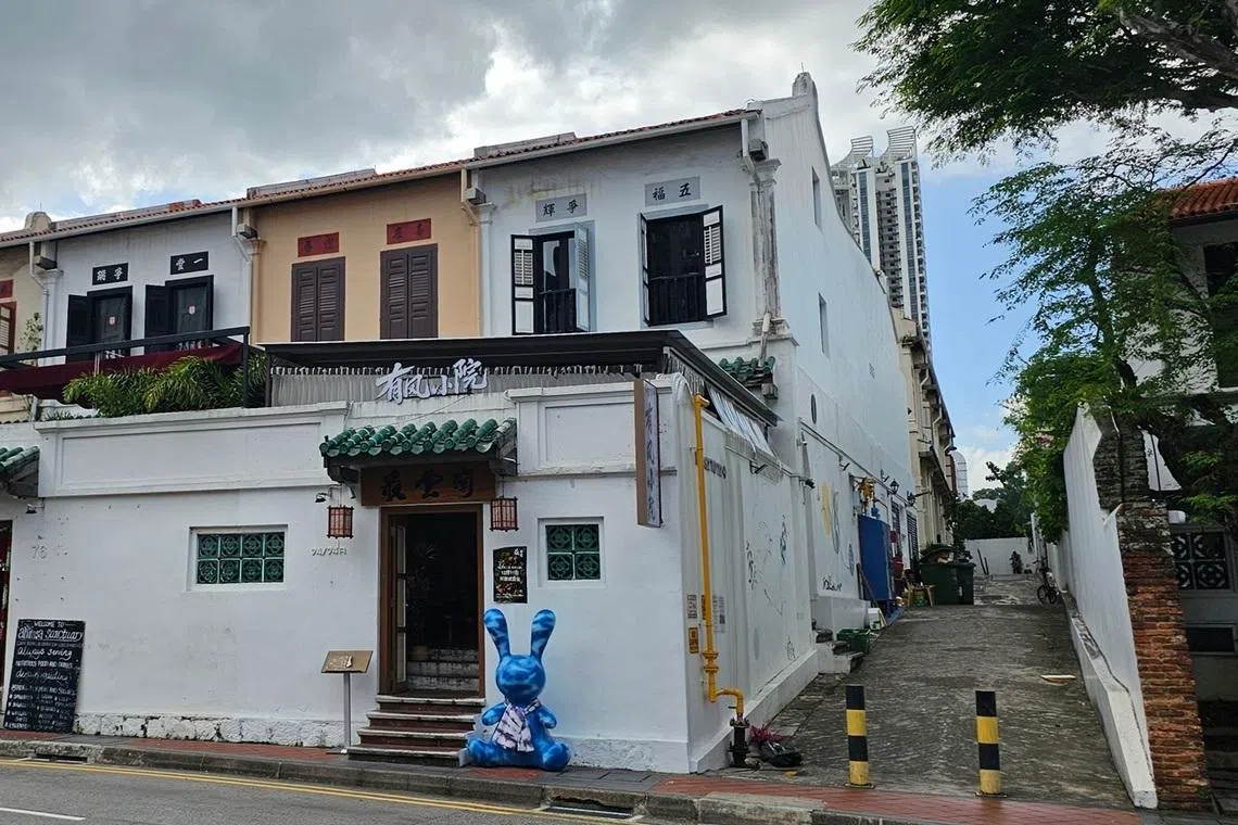 名为“有风小院”的餐馆，专售云南菜肴。（黄亿敏摄）