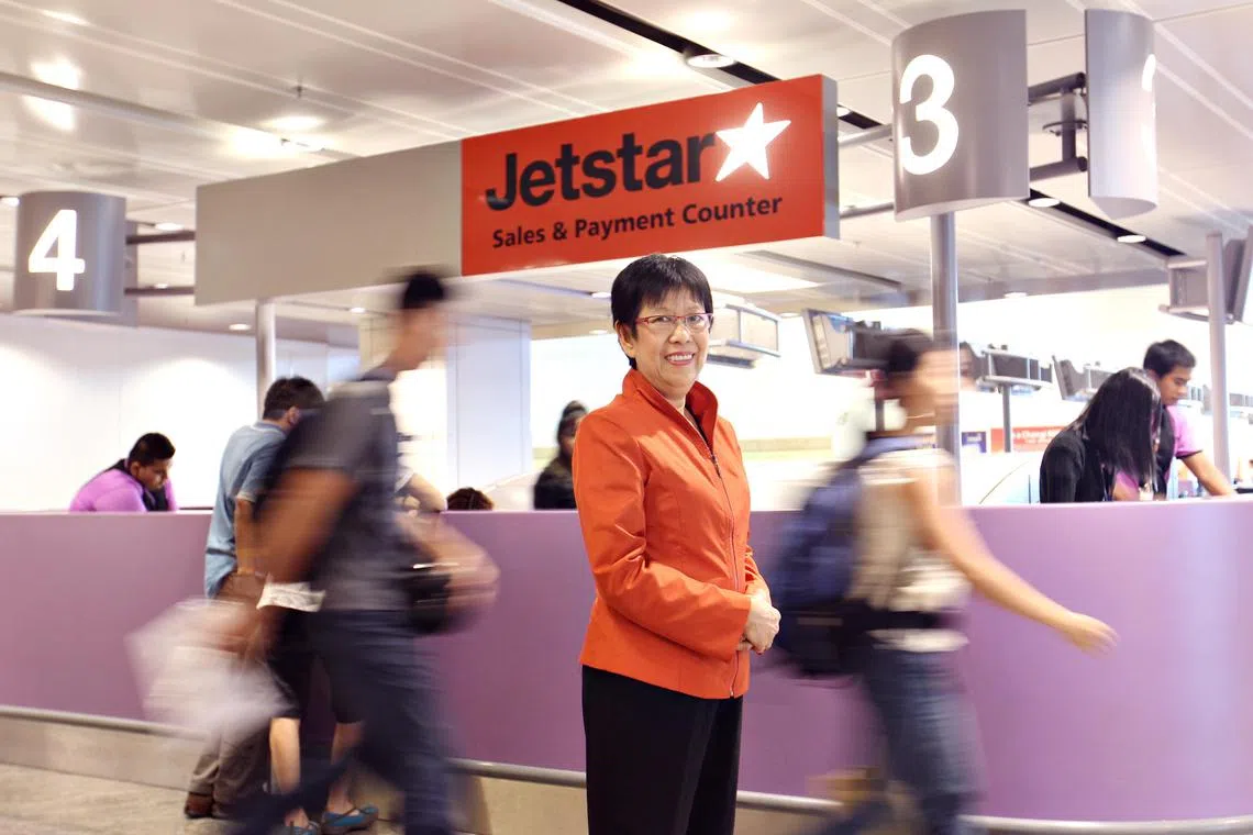 庄碧莲2006年出任捷星亚洲总裁。她原本担任新加坡造币厂总裁，之前曾在制造业、工程业和旅游业等不同行业中累积了大约30年的管理经验后，决定转换跑道。（档案照片）