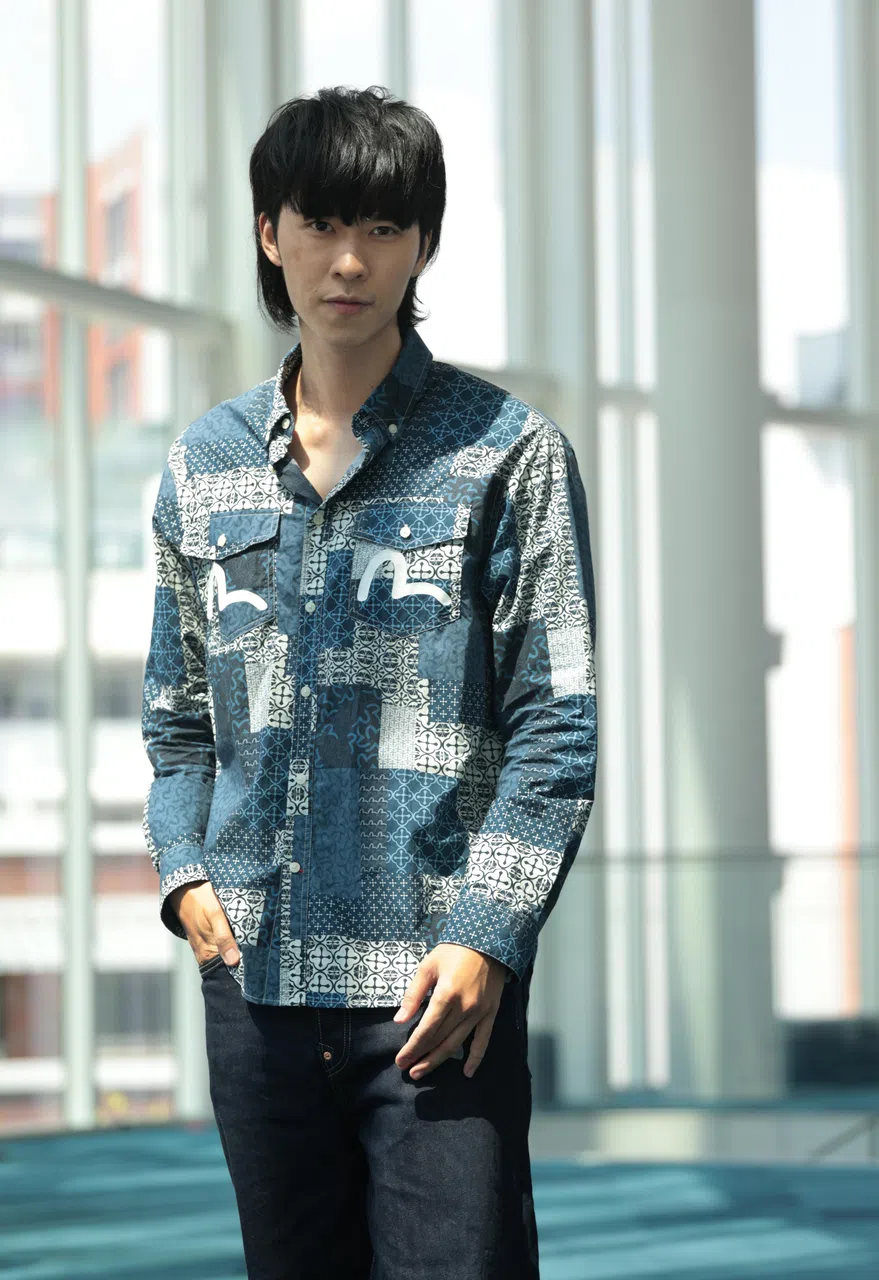 郭坤耀在《巨舞霸》茶叙上接受《联合早报》访问。（梁麒麟）