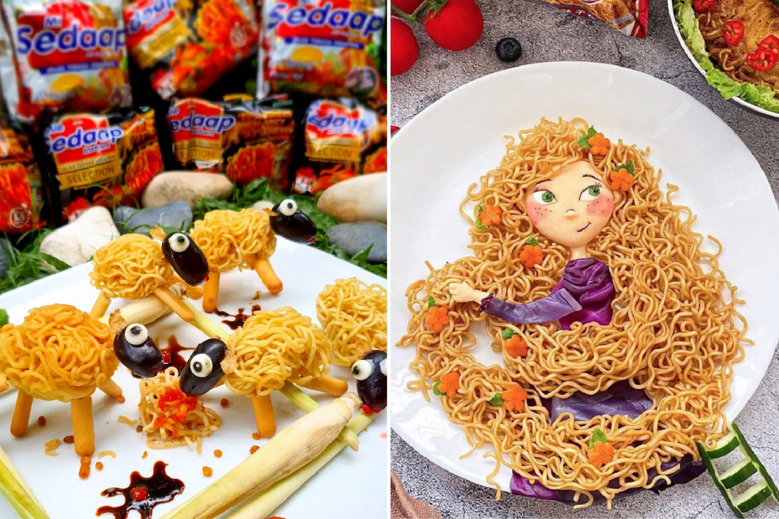 将Mi Sedaap干面制成可爱的卡通角色，肯定会受到小朋友的喜爱。（图/Mi Sedaap提供）