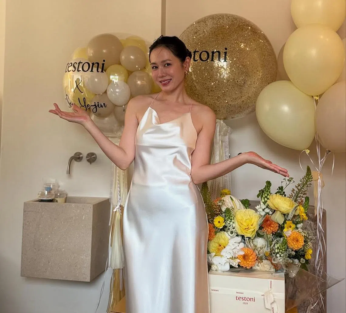 孙艺真结婚三年，和玄彬育有一子。（取自孙艺真IG）