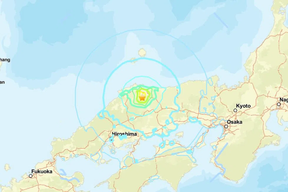 日本岛根县发生初步震级6.3级地震