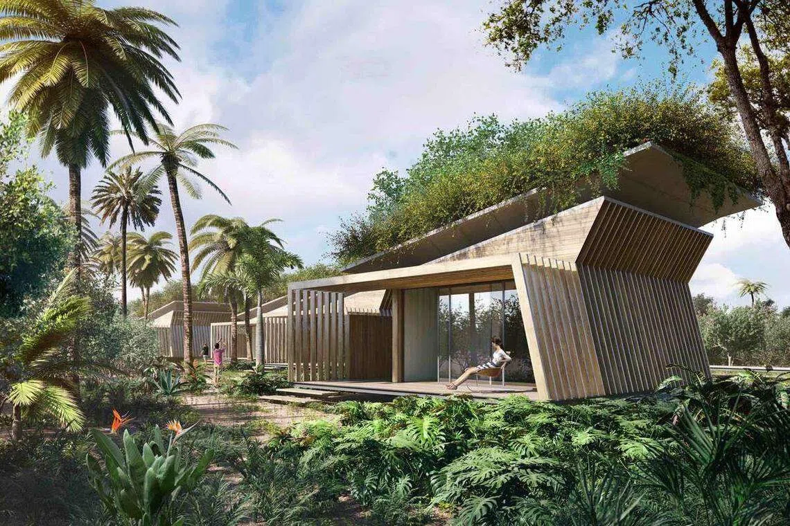 巴西Votu酒店的自然通风设计是从草原犬鼠和仙人掌取得灵感。（ 互联网）