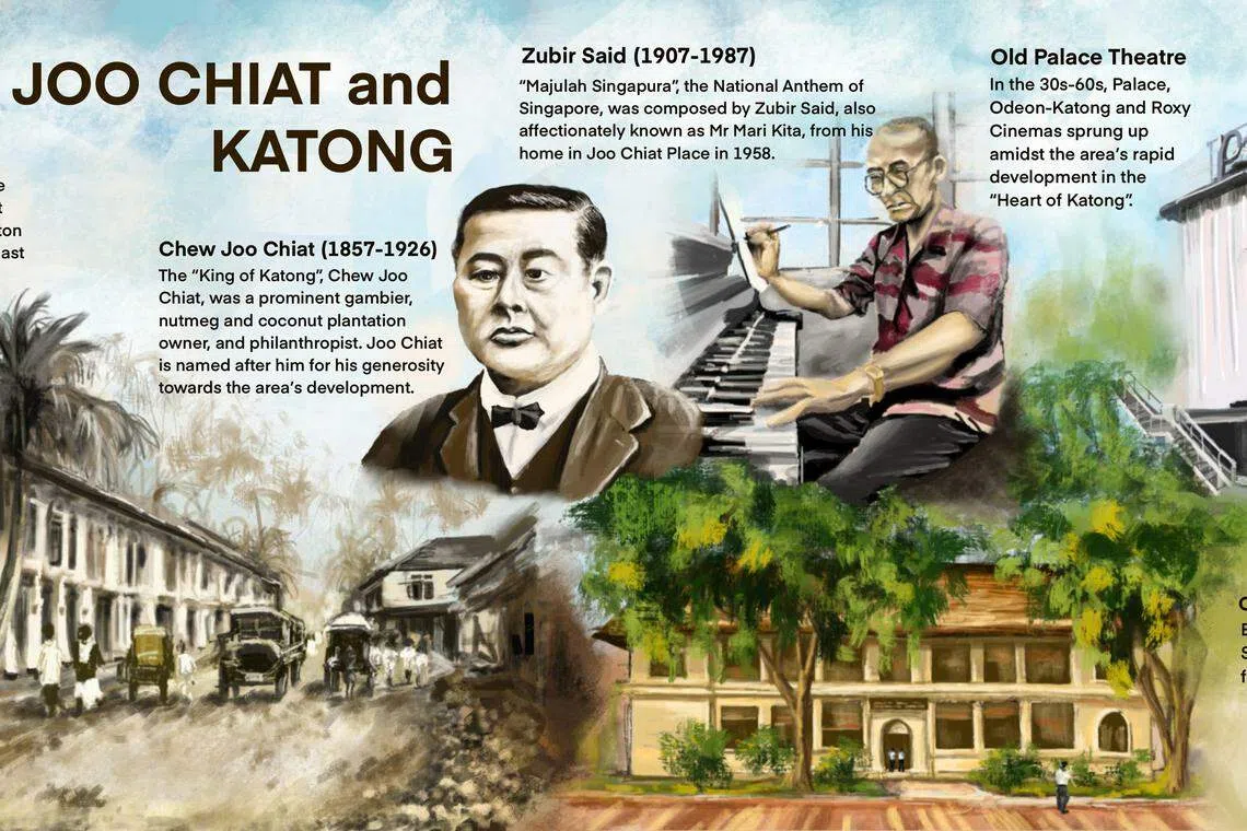 如切和加东毗邻友诺士，乘客可通过友诺士地铁站的壁画，进一步了解这两个地区的历史。（SMRT提供）