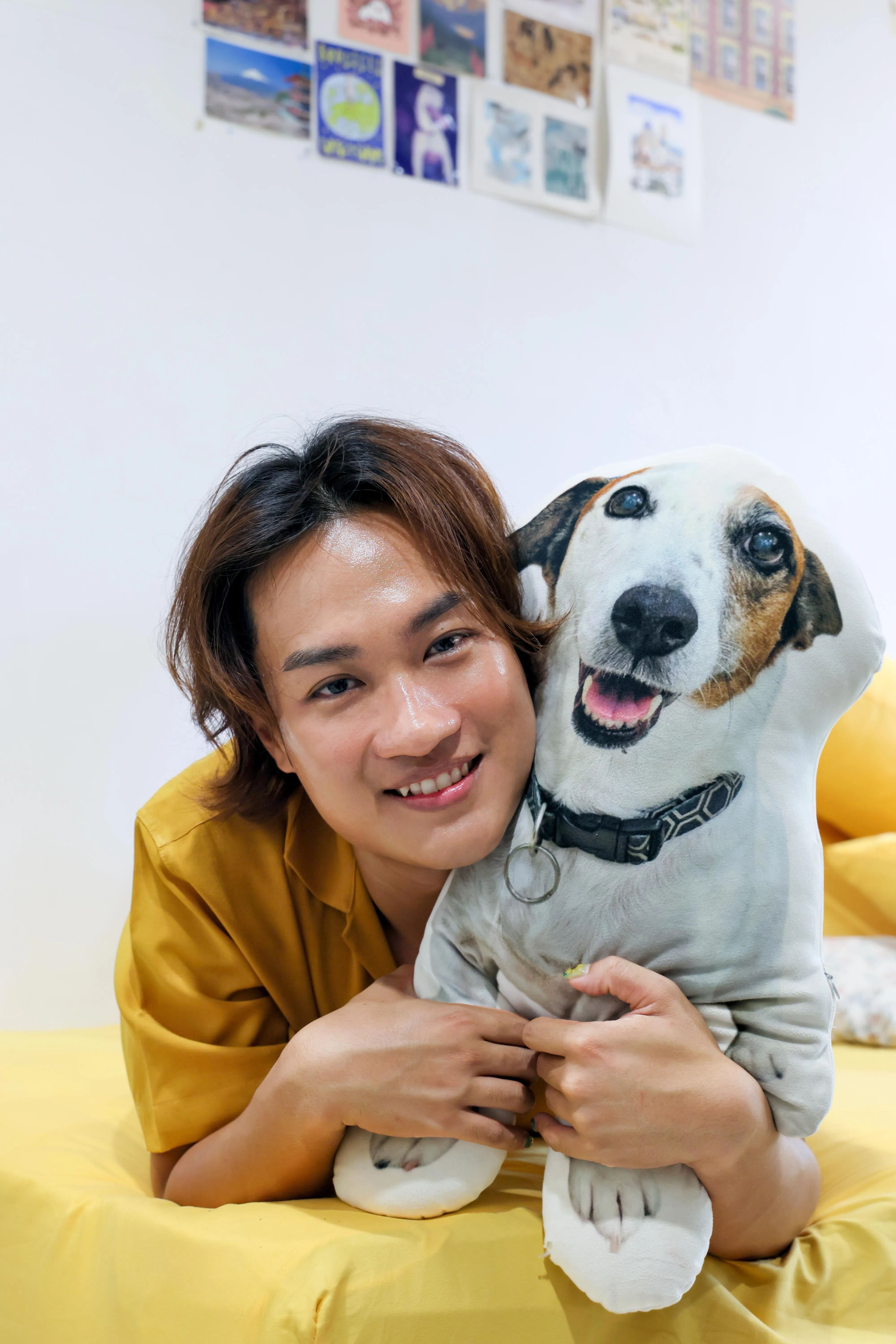 读书期间，林艾略为了他的狗放弃出国交换的机会。（龙国雄摄）