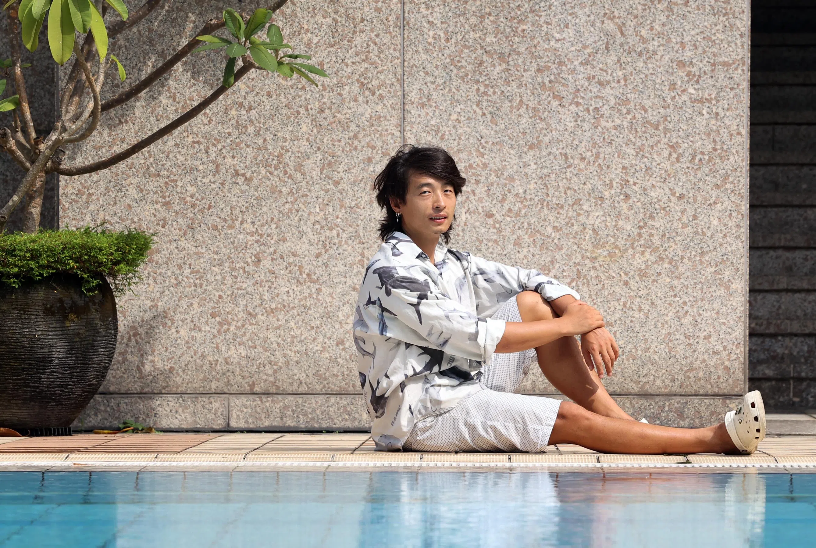 彭俊杰自认在接触自由潜前是个急匆匆的人，遇事会焦躁，但在练习自由潜的过程中，学会了怎么去面对负面事情，因为下潜深度是急不来的。（萧紫薇摄）