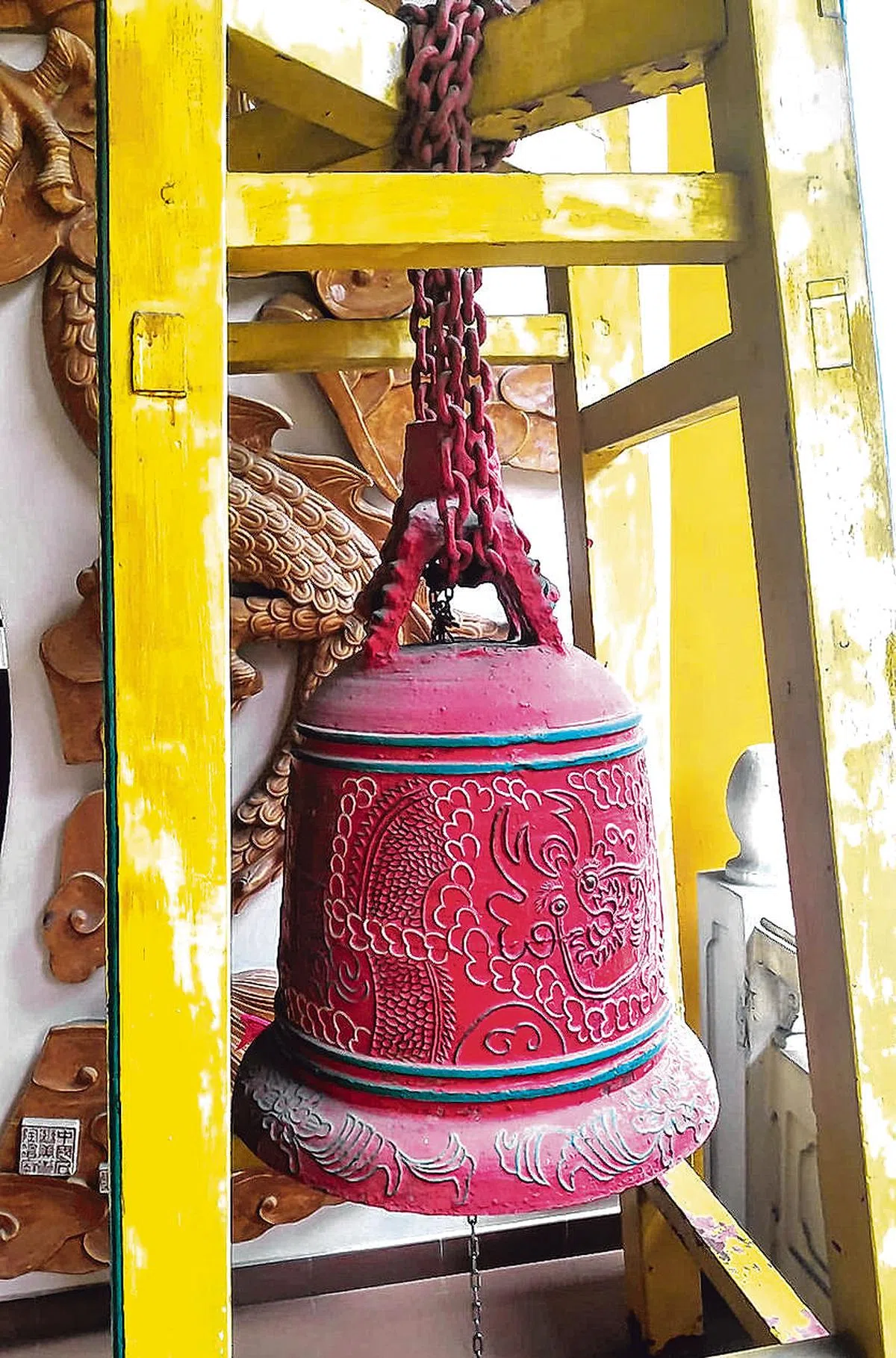 碧山大庙1889年老铜钟。