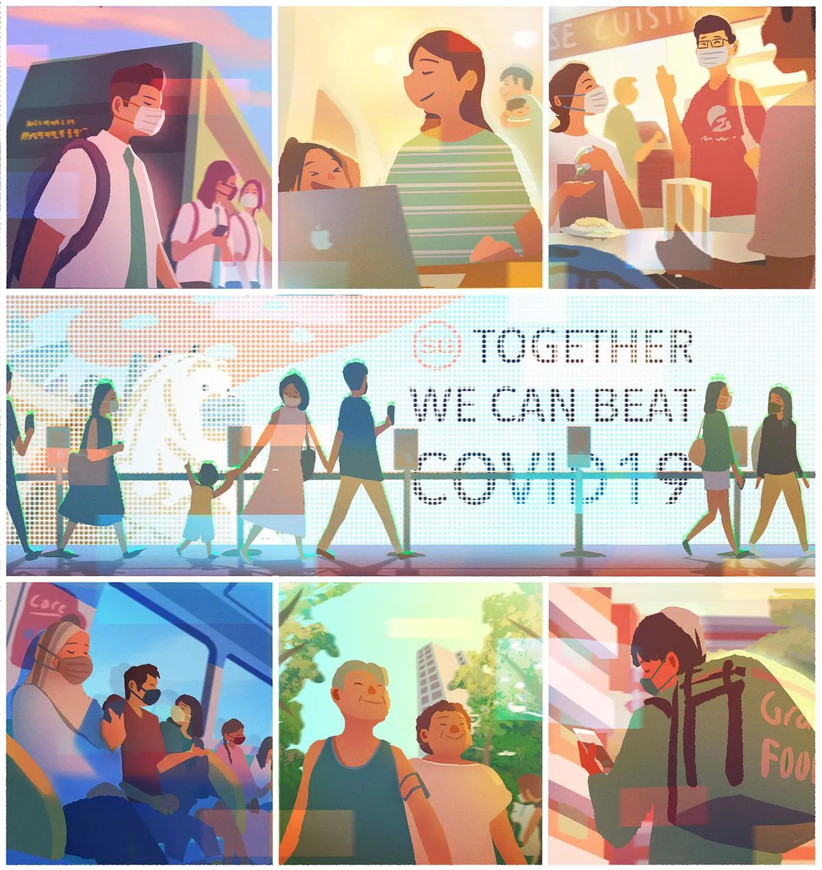 “新日常情景”插画 （Scenes From New Normal）