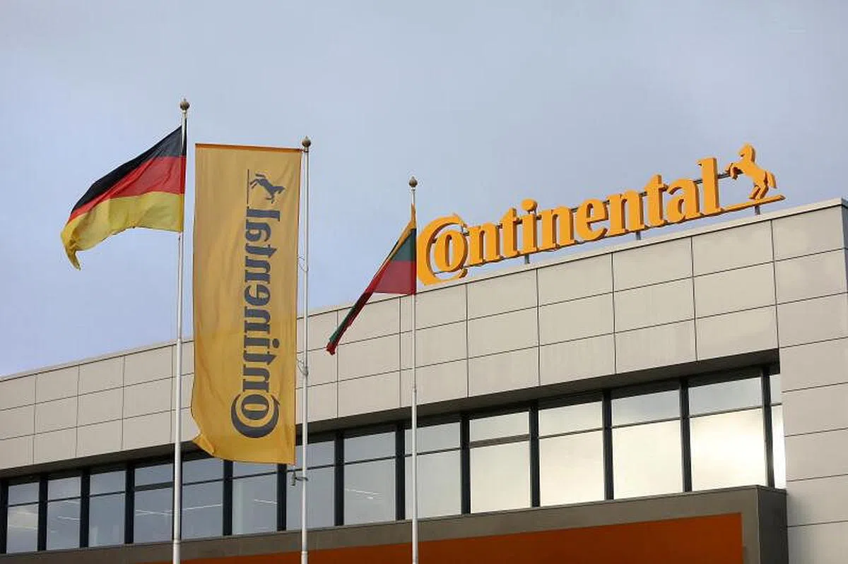 路透社引述消息人士称，北京敦促德国汽车轮胎和零部件制造商大陆集团（Continental AG）停止使用立陶宛生产的零部件。图为该集团在立陶宛的一个分部。（路透社）