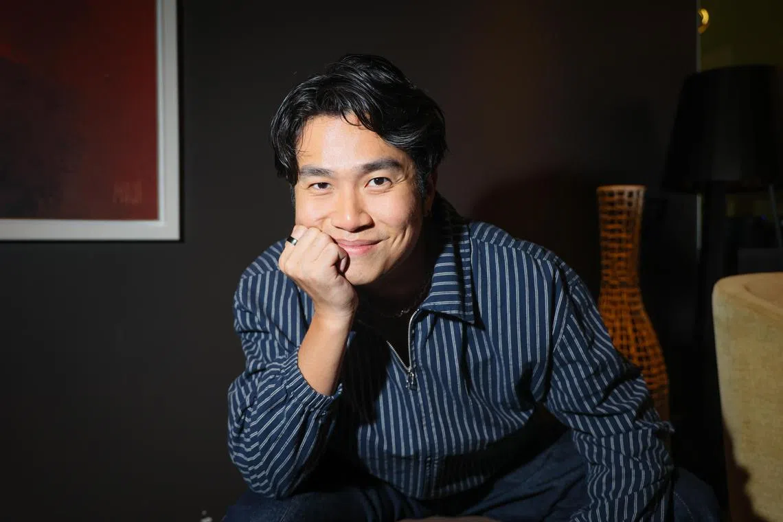 来自槟城的网红蔡智贤在马一朵首导电影中演渣男。（张俊杰摄）