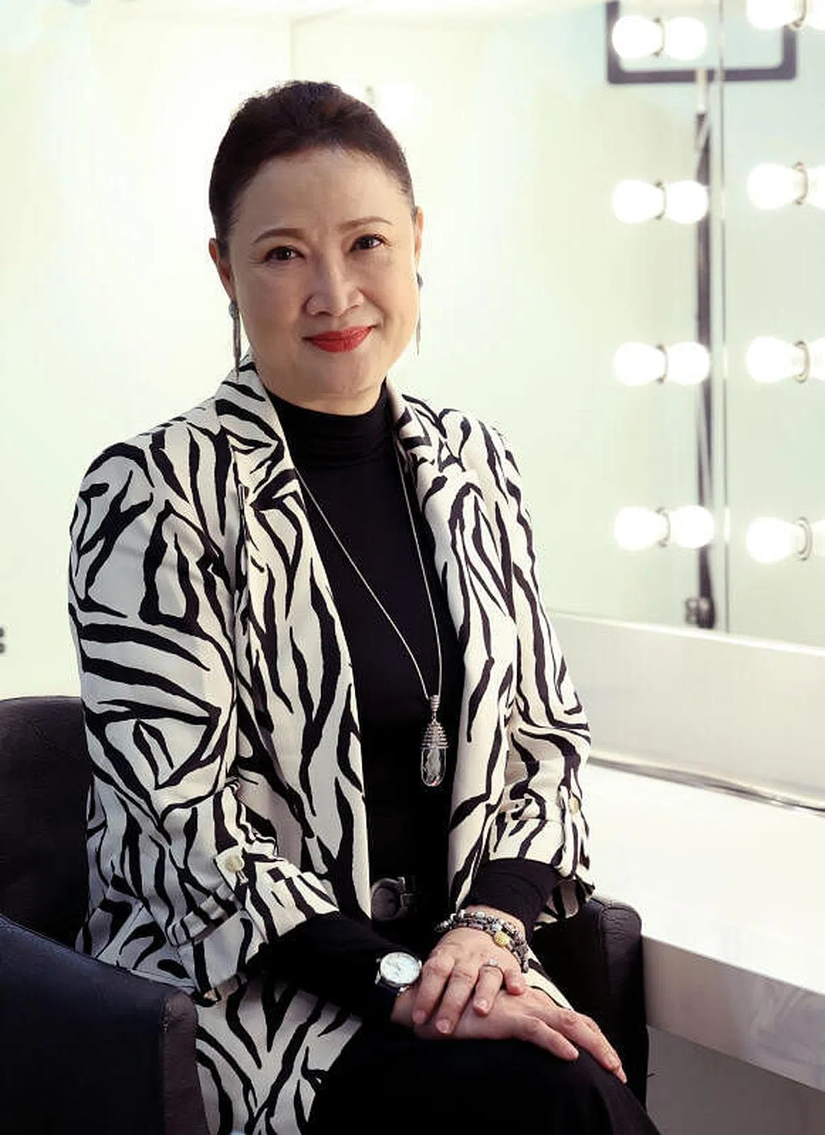 洪慧芳表示今年的春节跟往年一样，因为年除夕要上节目。（档案照）