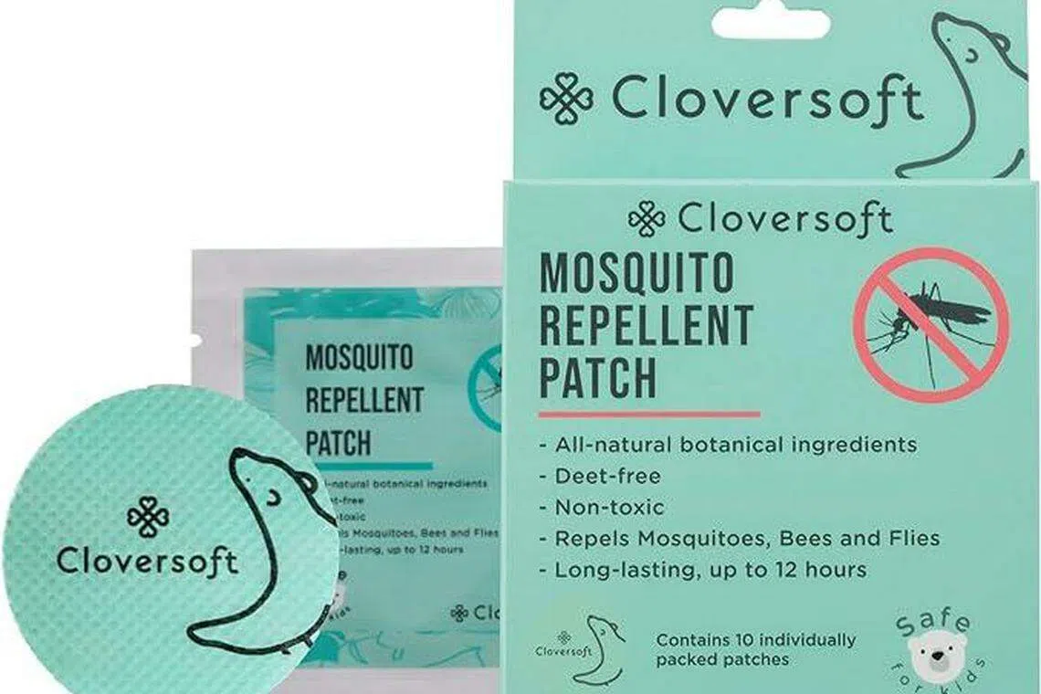 Cloversoft驱蚊贴片是植物基制品。（互联网）