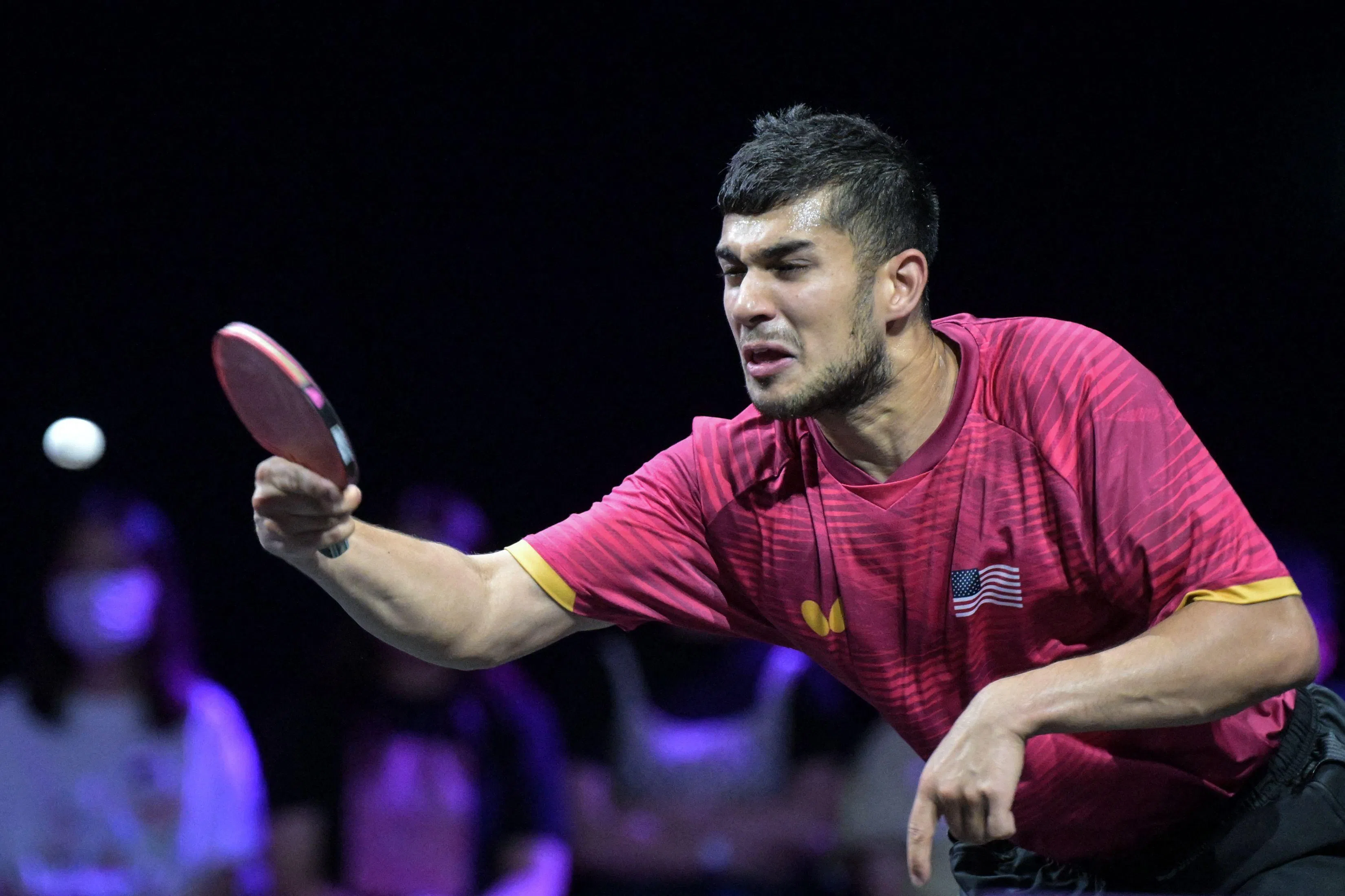 除了曾尖爆冷拿下卫冕冠军外，美国的印度裔选手卡纳克·杰哈（图）也在同日爆冷淘汰男单头号种子兼世界杯冠军、巴西的雨果。（法新社）