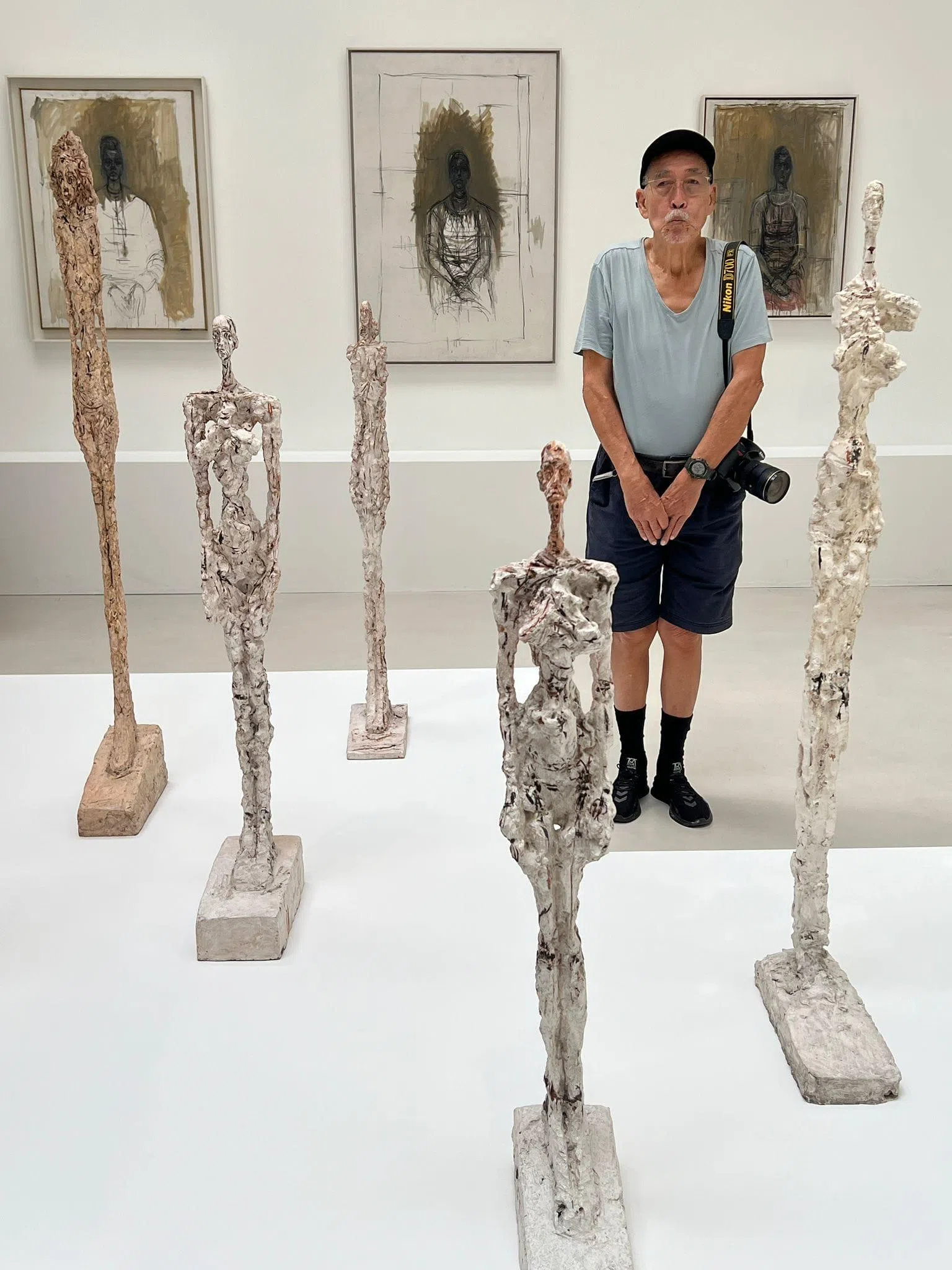 林家雄2024年在巴黎驻村，参观雕塑家贾科梅蒂研究所时所摄。（取自林家雄面簿）