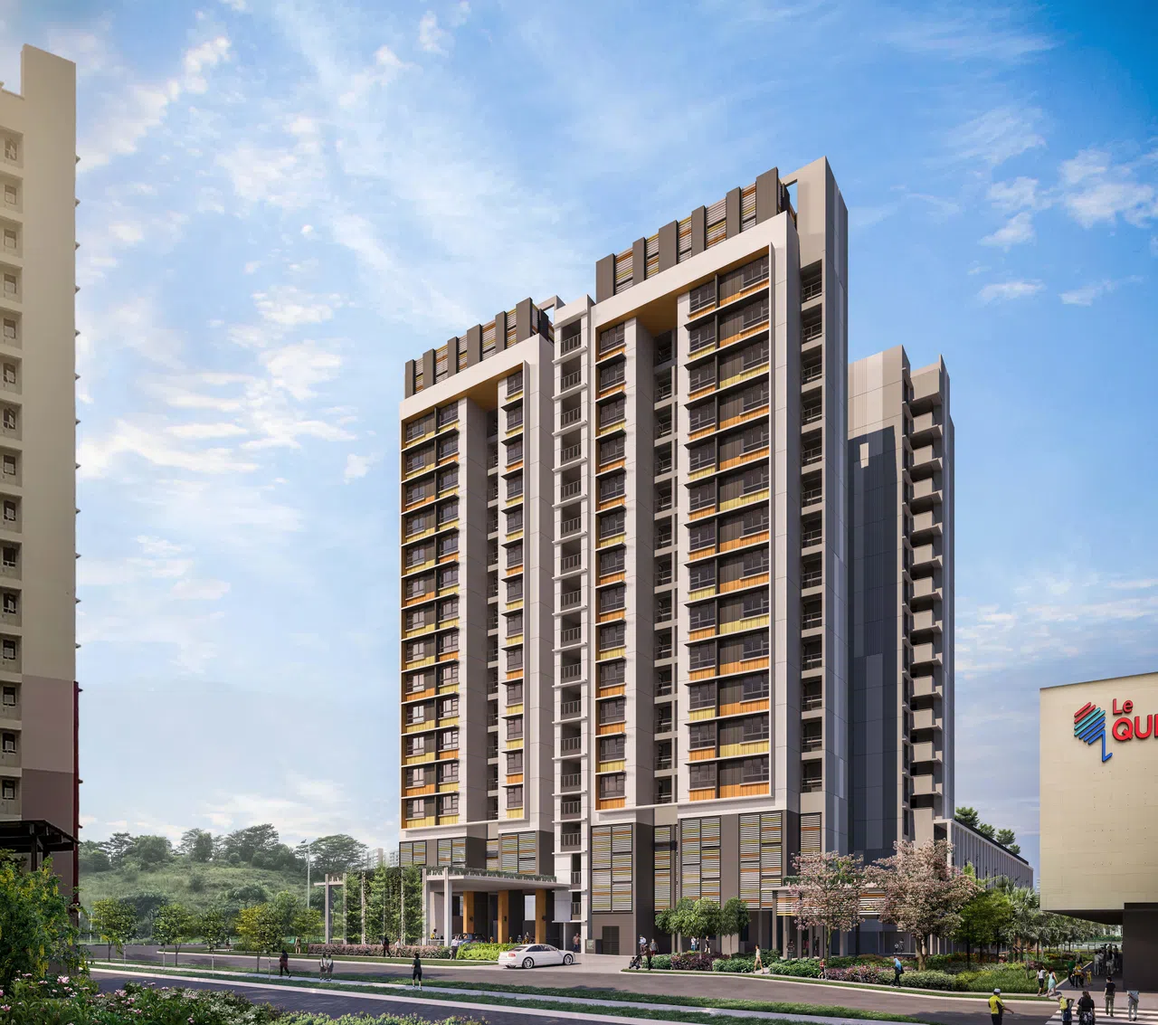 Harmony Village @ Bukit Batok除了社区关爱组屋单位，也将有小贩中心、社区花园和健身中心等设施。（建屋局提供）