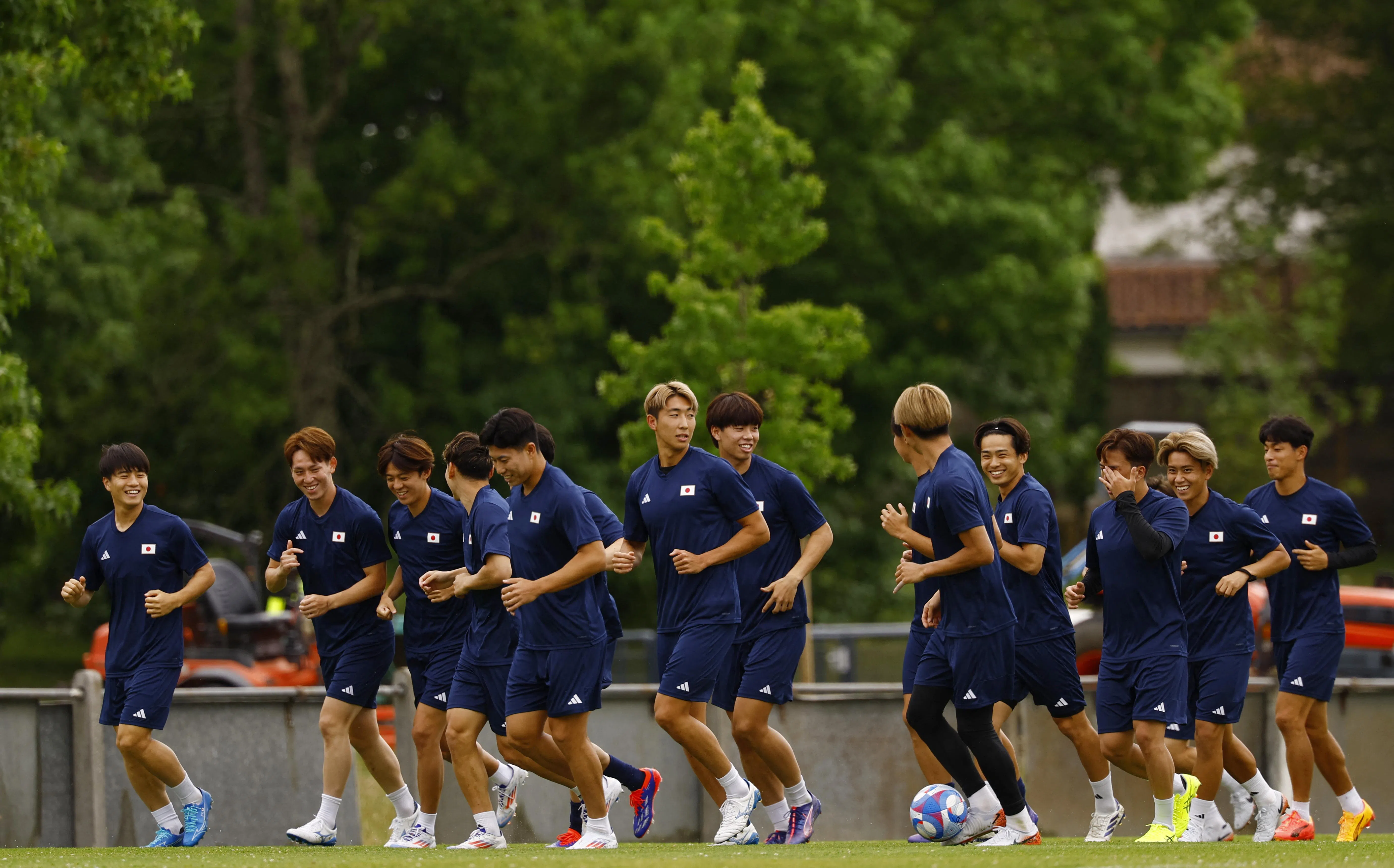 日本选择以全部23岁或以下球员组队，参加巴黎奥运会。（路透社）