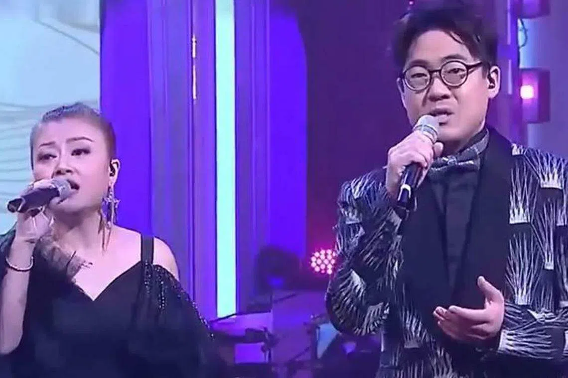 李佳（左）、罗启豪前天出席慈善节目，受访时谈到李玟近况。（取自互联网）