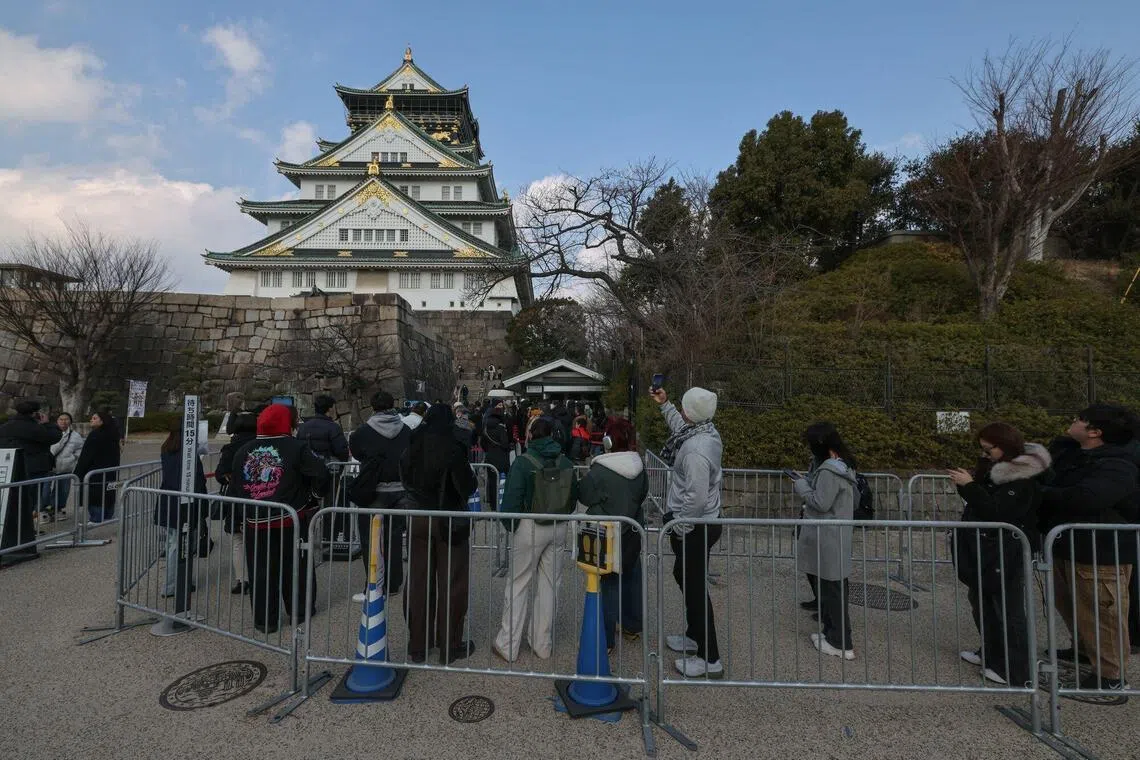 受中国游客减少影响 日本12月外国人住宿下滑5.9%