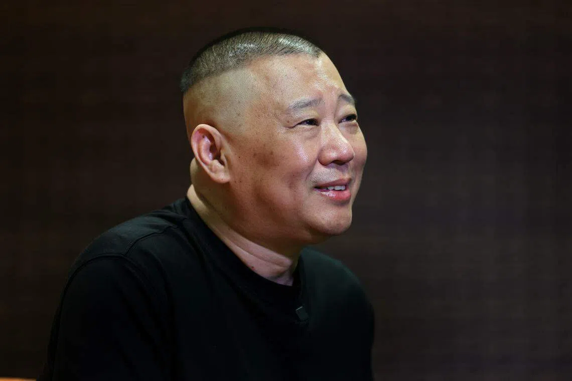 郭德纲说，有艺无术不行，有术无艺也不可，艺术家跟企业家是一回事儿。（陈渊庄摄）