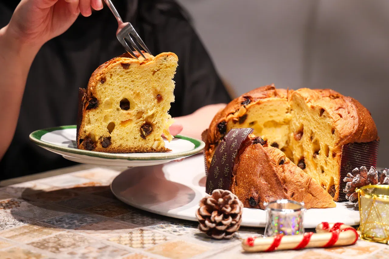 潘尼朵尼（panettone）的口感，介于面包和蛋糕之间。（档案照）