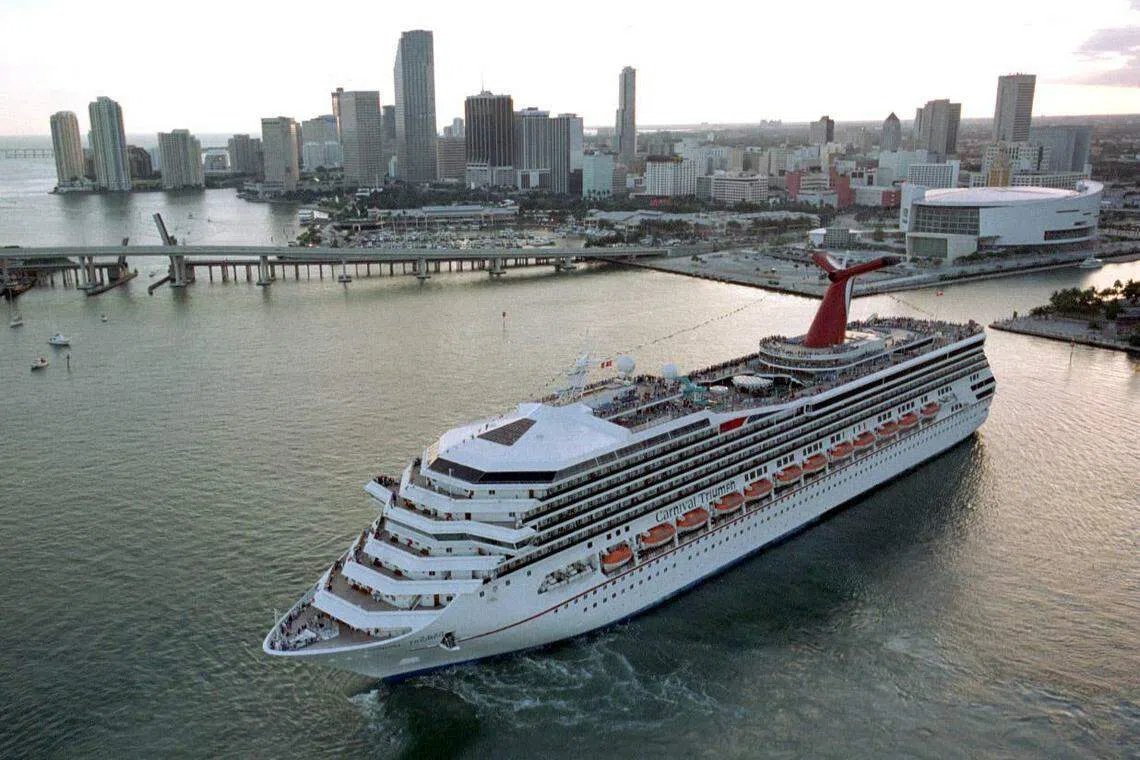 Carnival Corp旗下的游轮入住率已经从去年同比的69％提高到98％。（彭博社）