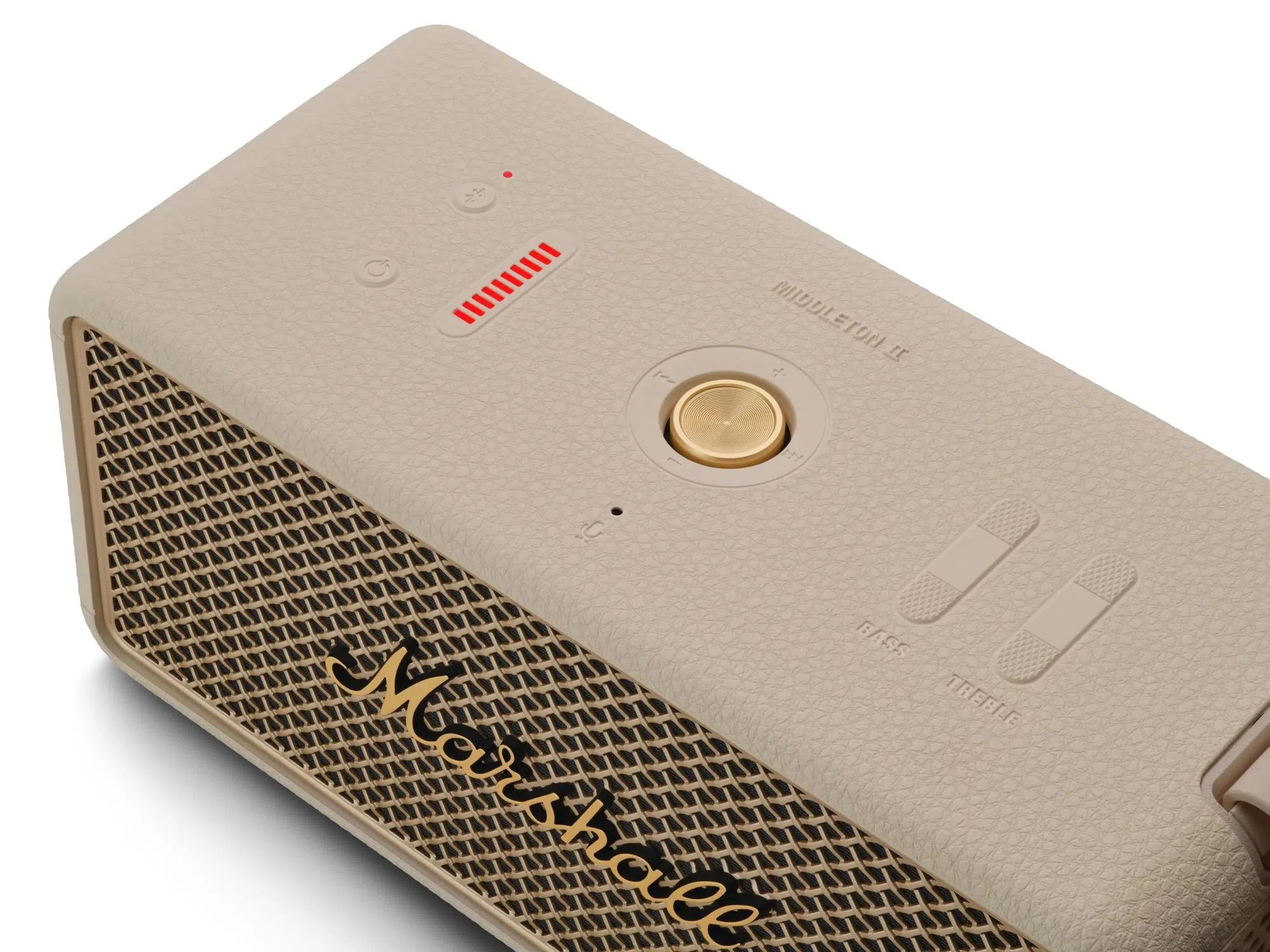 Middleton II的操作易上手，金色多向控制旋钮用于控制音量和播放。（厂商提供）